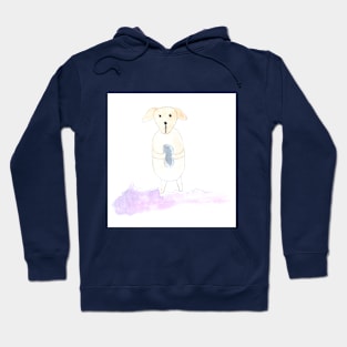 animal, joy, toy, gift, watercolor, illustration, painting, art, good mood, friend Hoodie